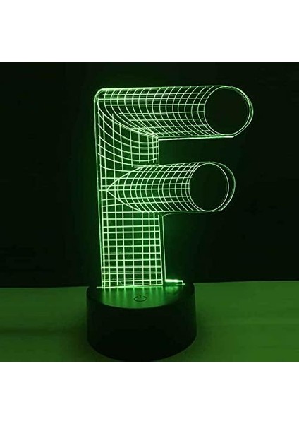 Çocuklar Için 3D Gece Lambası, 3D F Harfi Illusion Gece Lambası, Zamanlamalı Uzaktan Kumandalı Dekor Lamba Yeni Yıl Tatili Çocuklar Için Noel Doğum Günü Hediyeleri Çocuk Genç (Yurt Dışından)