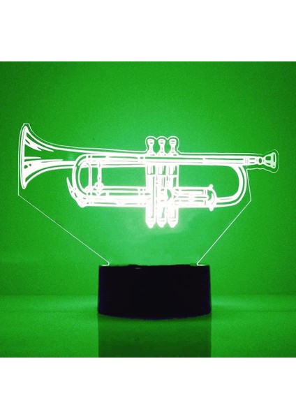 3D Saksafon Gitar Gece Işığı Müzik Lambası Illusion 7 Renk Değiştirme Dokunmatik Anahtar Masa Masası Dekorasyon Lambaları Hediye Akrilik Düz Abs Taban USB Kablosu Oyuncak (Yurt Dışından)