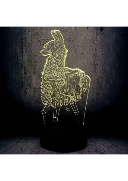 LED Gece Işıkları 3D Illusion Hayvan At Başucu Masa Lambası 16 Renk Değiştirme Uyku Aydınlatması Yetişkin Erkek Çocuk Oyuncakları Için Akıllı Dokunmatik Düğme ile Yaratıcı Dekorasy (Yurt Dışından)
