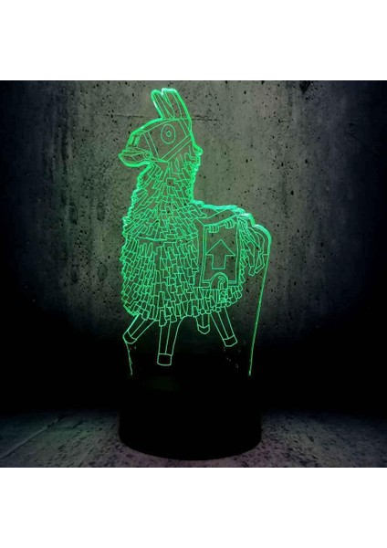 LED Gece Işıkları 3D Illusion Hayvan At Başucu Masa Lambası 16 Renk Değiştirme Uyku Aydınlatması Yetişkin Erkek Çocuk Oyuncakları Için Akıllı Dokunmatik Düğme ile Yaratıcı Dekorasy (Yurt Dışından)