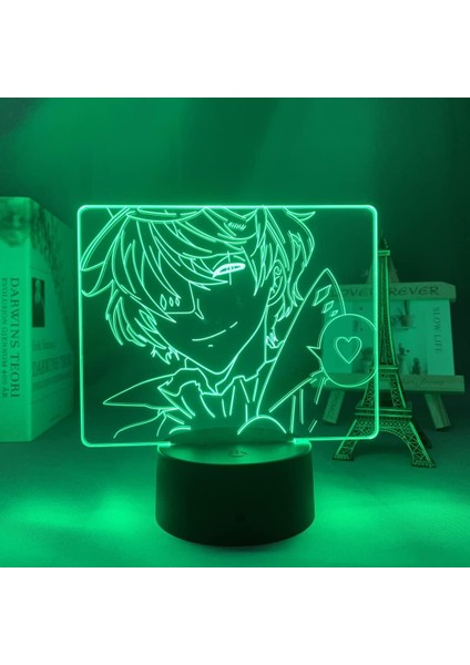 Hayranları Için Anime Bungo Sokak Köpekleri 3D Gece Lambası 16 Renkler Dekor Illusion Uzaktan Kumandalı LED Lamba, Manga Bungo Sokak Köpekleri Şekil Noel Hediyesi Oyuncaklar Çocukl (Yurt Dışından) fırsatları