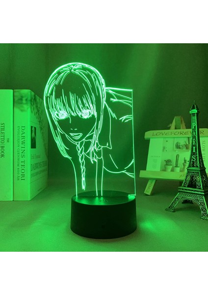 3D LED Gece Lambası Anime Testere Adam Makima Için Yatak Odası Dekoru Çocuklar Için Doğum Günü Hediyesi Manga Testere Adam LED Lamba Başucu (Yurt Dışından) fırsatları
