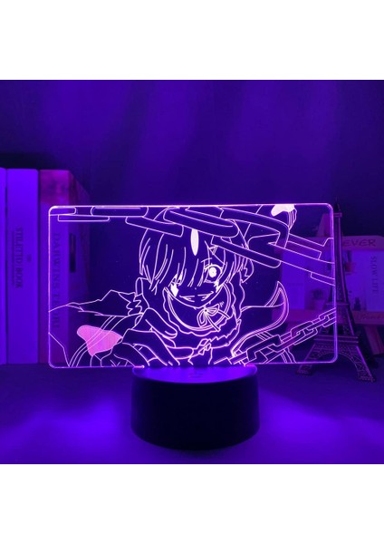 Yeniden Sıfır Anime 3D Boy Için Gece Lambası 16 Renkler Kız Odası Dekor Illusion LED Lamba USB Manga Anmit Şekil Uygun Çocuklar Fanlar Noel Hediyeleri (Yurt Dışından) fiyatları