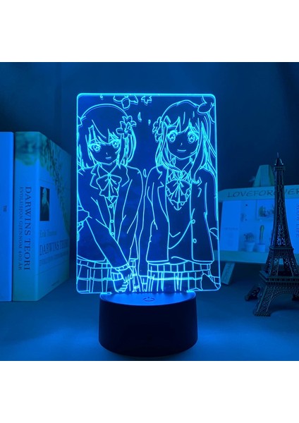 3D Gece Lambası, Karikatür Anime Anime Sakura Adachi ve Shimamura Yatak Odası Dekorasyonu Için Doğum Günü Hediyesi Masa Lambası Pxjd (Yurt Dışından)