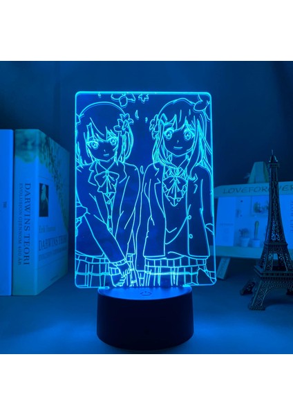3D Gece Lambası, Karikatür Anime Anime Sakura Adachi ve Shimamura Yatak Odası Dekorasyonu Için Doğum Günü Hediyesi Masa Lambası Pxjd (Yurt Dışından)
