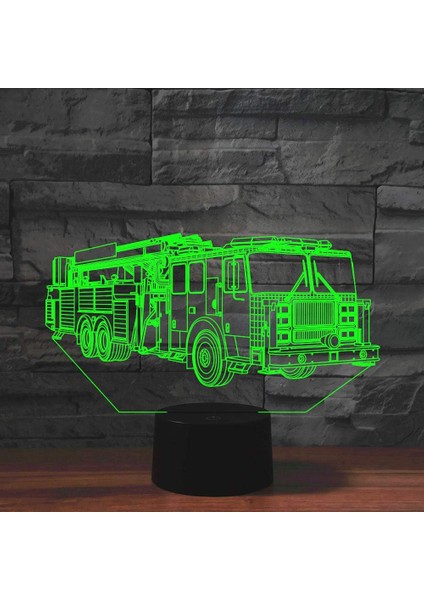 3D Itfaiye Uzaktan Kumanda 16 Renk Gece Işıkları Illusion Akrilik LED Masa Abajur Çocuk Yatak Odası Masa Dekor Çocuklar Için Doğum Günü Hediyeleri Oyuncak (Yurt Dışından) indirimleri
