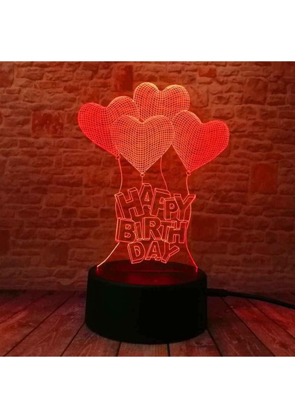 Çocuklar Için LED Gece Lambası, 3D Illüzyon Lambası Kalp Balonu Kısılabilir LED Gece Lambası Başucu Lambası 16 Renk Değiştiren, Uzaktan Kumandalı, Çocuklar Için Kız Erkek Doğum Gün (Yurt Dışından) fırsatları
