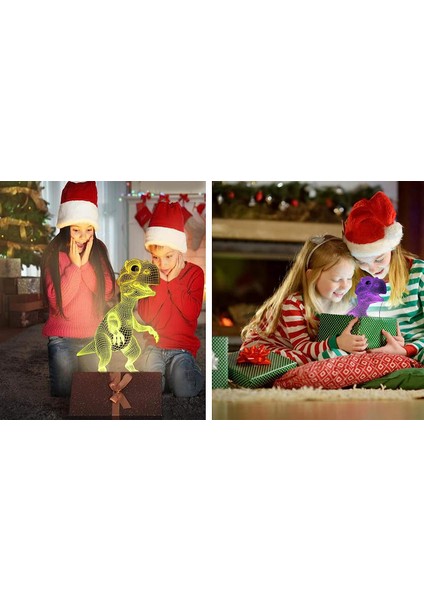 Dinozor Hediyeleri Uzaktan Kumandalı Çocuklar Için Hafif Dinozor 3D Gece Lambası ve 16 Renk Değiştirme ve Kısılabilir Fonksiyon, Erkekler Için Noel Doğum Günü Hediyeleri Için Dinoz (Yurt Dışından) modelleri