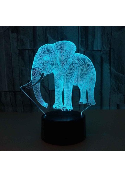 Çocuklar Için 3D Gece Lambası, 3D Hayvan Fil Illusion Gece Lambası, Zamanlama Uzaktan Kumandalı Dekor Lambası Yeni Yıl Tatili Çocuklar Için Noel Doğum Günü Hediyeleri Çocuk Genç (Yurt Dışından) fırsatları