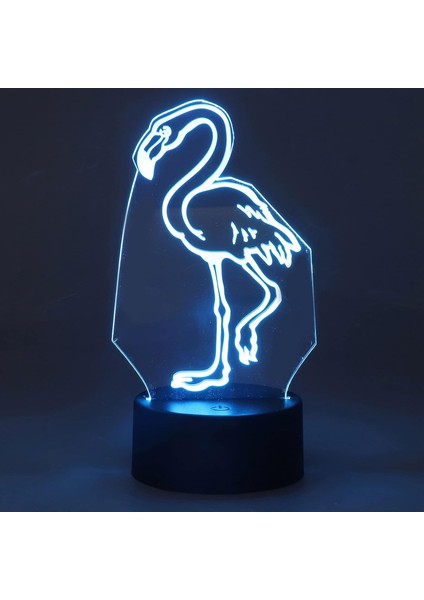 3D Işık, LED Gece Lambası Ofis Için Yatak Odası Için 7 Renkli Dokunmatik Anahtar (Yurt Dışından)