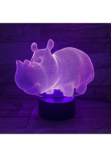 Çocuklar Için 3D Gece Lambası, 3D Karikatür Hayvan Resimleri Illüzyon Gece Lambası, Zamanlamalı Uzaktan Kumandalı Dekor Lambası Yeni Yıl Tatili Çocuklar Için Noel Doğum Günü Hediye (Yurt Dışından)