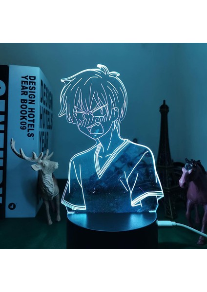 Manga 3D Lamba Meyve Sepeti Sohma Şekil Odası Dekor Için Gece Lambası Çocuklar Doğum Günü Hediye Meyve Sepeti Anime LED Işık Yatak Odası (Yurt Dışından)