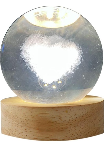 Kalp Şekli Gece Işığı Kristal 3D Çocuklar Için Hediyeler Yatak Odası Dekoru, Çocuklar Için Dekorasyon Fikirleri Hediyeleri, Erkekler, Kızlar Doğum Günü. (Yurt Dışından)