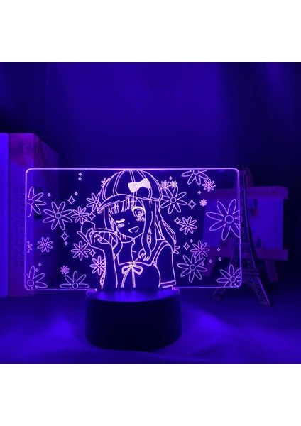 3D LED Lamba Anime Kaguya Sama Aşk Savaş Chika Fujiwara Yatak Odası Için Dekoratif Gece Lambası Doğum Günü Hediyesi Akrilik LED Gece Lambası (Yurt Dışından)
