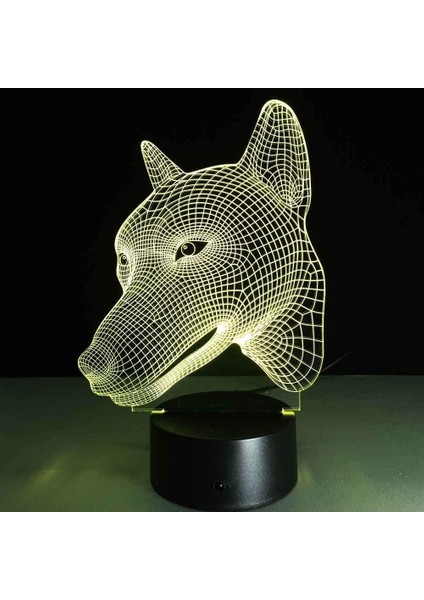 Çocuklar Için 3D Gece Lambası, 3D Hayvan Avatarı Illüzyon Gece Lambası, Zamanlamalı Uzaktan Kumandalı Dekor Lambası Yeni Yıl Tatili Çocuklar Için Noel Doğum Günü Hediyeleri Çocuk G (Yurt Dışından)