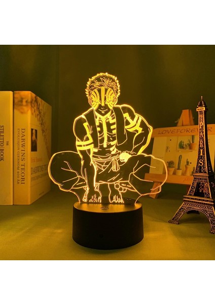 LED Işık Anime Demon Slayer Çocuk Odası Dekorasyon Nightlight Için Doğum Günü Hediyesi Odası Dekor 3D Lamba Manga Kimetsu Hiçbir Yaiba (Yurt Dışından)