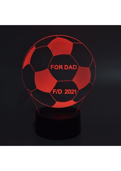3D Bulbing Işık, Futbol 3D Işık 7 Renkli LED Gece Lambası Dokunmatik Anahtarı USB Powered 3D Yanında Lamba Çocuklar Için Doğum Günü Hediyesi (Yurt Dışından)