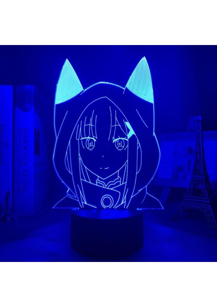 Yeniden Sıfır Anime 3D Boy Için Gece Lambası 16 Renkler Kız Odası Dekor Illusion LED Lamba USB Manga Anmit Şekil Uygun Çocuklar Fanlar Noel Hediyeleri (Yurt Dışından)