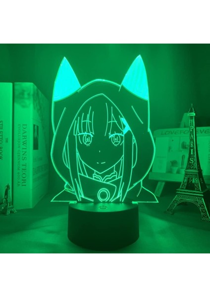Yeniden Sıfır Anime 3D Boy Için Gece Lambası 16 Renkler Kız Odası Dekor Illusion LED Lamba USB Manga Anmit Şekil Uygun Çocuklar Fanlar Noel Hediyeleri (Yurt Dışından) fırsatları