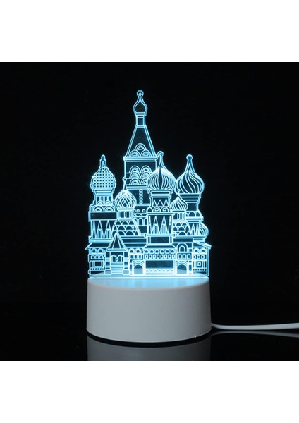 Gece Lambası 3D Illusion Lambası 7 Renk Değiştirme Işıkları Yatak Odası Oturma Odası Süslemeleri Noel Cadılar Bayramı Doğum Günü Hediyeleri Çocuklar Çocuklar Için Genç (Yurt Dışından)