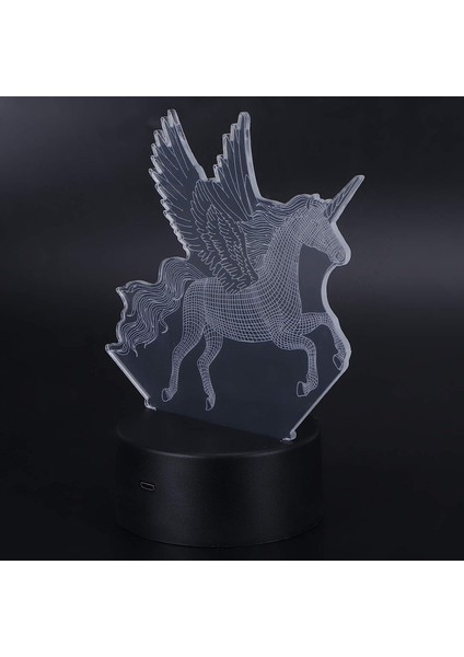 Oda Düzeni Aracı Gece Lambası 3D Renkli Işık Lambası LED Dokunmatik Kontrol Hayvan Şekli Sanat Gece Lambası USB Pil Çift Powered (Yurt Dışından)