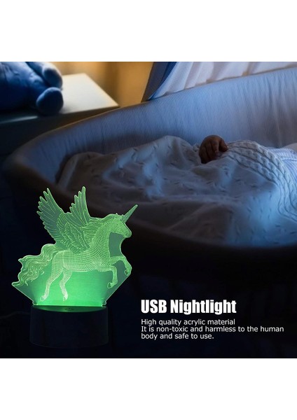 Oda Düzeni Aracı Gece Lambası 3D Renkli Işık Lambası LED Dokunmatik Kontrol Hayvan Şekli Sanat Gece Lambası USB Pil Çift Powered (Yurt Dışından) modelleri
