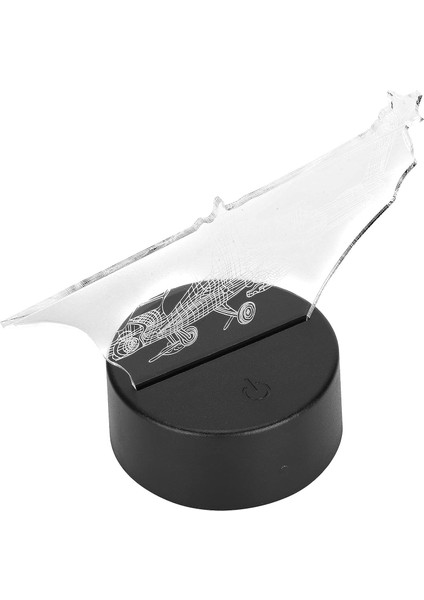 Masa Dekorasyon Hediye LED Sanat Işık Dekorasyon Için Dokunmatik Anahtarı ile Gece Lambası 3D Helikopter Akrilik Lamba (Yurt Dışından)