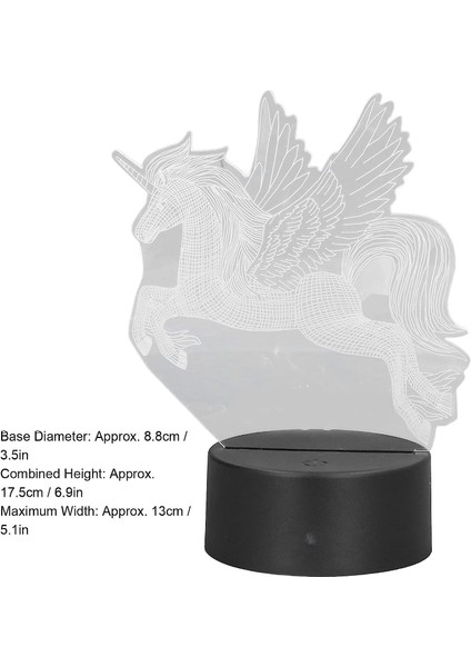 3D Gece Lambası, 7 Renkli USB Dokunmatik Anahtar, Festival Yatak Odası Için 3D Lamba (Yurt Dışından) indirimleri