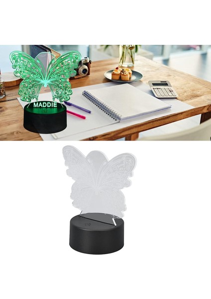 3D Hayvan Şekliled Gece Lambası, 7 Renk Yatak Odası Lambası, Dokunmatik Anahtar Optik Lamba, Çocuk Odası Için USB Güç Kaynağı Masa Dekorasyon Işığı (3.5x5.9 Inç) (Yurt Dışından) fırsatları