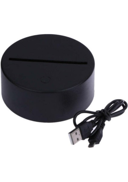 Araba Yarışı 3D Illusion LED Renkli LED Işık Gece Lambası Akıllı Dokunmatik USB Masa Lambası (Yurt Dışından)