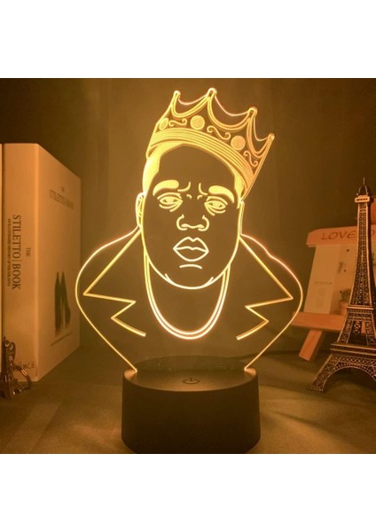 Çocuklar Hayranları Için Büyük Şekil 3D Gece Lambası, Uzaktan Kumanda ile Değişen 16 Renk, Çocuk Odası Dekoru, Şekil Manga Illusion LED Oyuncak Lamba Kız Erkek Noel Hediyeleri (Yurt Dışından)