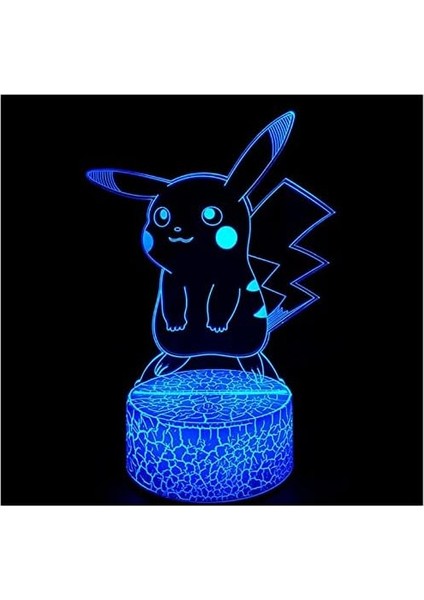 3D Optik Illüzyon Gece Işıkları, 3D Gece Lambası Dokunmatik Anahtarı Dekor Lamba LED Masa Masa Lambası (3d LAMP-005) (Yurt Dışından)