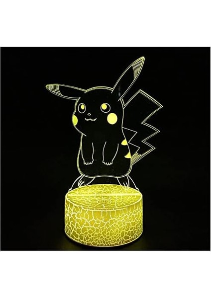 3D Optik Illüzyon Gece Işıkları, 3D Gece Lambası Dokunmatik Anahtarı Dekor Lamba LED Masa Masa Lambası (3d LAMP-005) (Yurt Dışından)