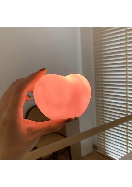 Kalp Lambası Gece Işıkları, 3D Aşk Kalp LED Başucu Başucu Masa Lambaları Sevgililer Günü Yıldönümü Düğün Doğum Günü Pembe S Için Hediye (Yurt Dışından)