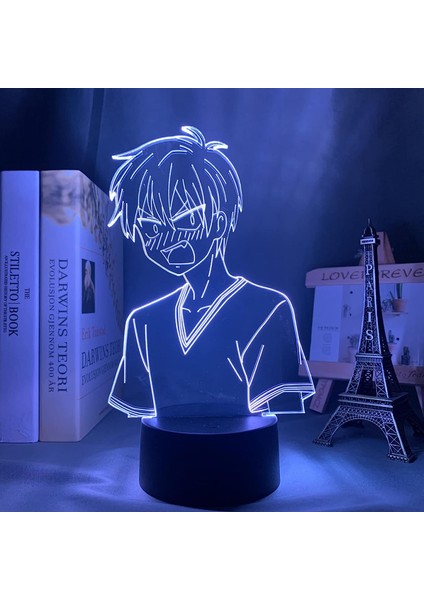 Manga 3D Lamba Meyve Sepeti Kyo Sohma Şekil Odası Dekor Için Gece Lambası Çocuklar Doğum Günü Hediye Meyve Sepeti Anime LED Işık Yatak Odası (Yurt Dışından)