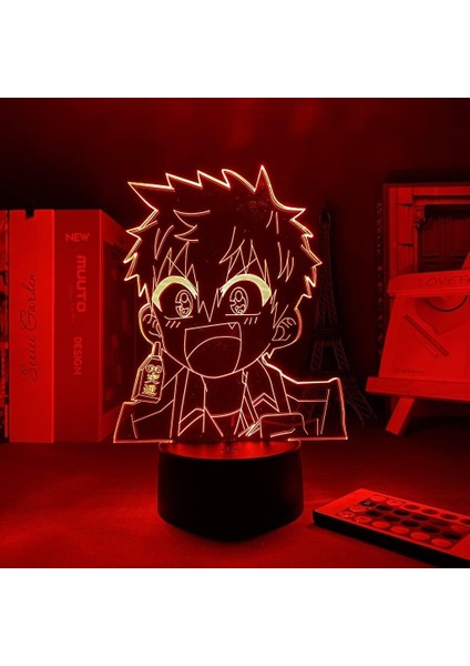 Boy Için Tuvalet Bağlı Anime 3D Gece Lambası 16 Renkler Kız Odası Dekor Illusion LED Lamba USB Manga Hanako Kun Şekil Uygun Çocuklar Hayranlar Noel Hediyeleri (Yurt Dışından) fırsatları