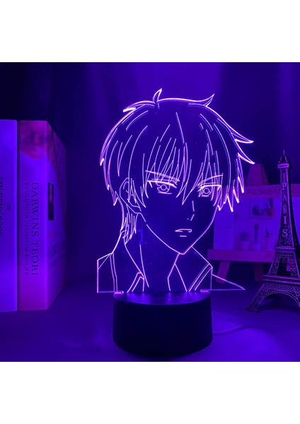 Akrilik 3D Lamba Anime Meyve Sepeti Kyo Sohma Yatak Odası Dekoru Için Gece Lambası Çocuk Doğum Günü Hediyesi Odası Masası LED Işık Manga (Yurt Dışından)