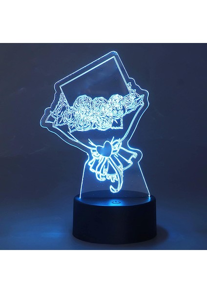 3D Gece Lambası, Yatak Odası Için Dokunmatik Kontrol Başucu Lambası (Yurt Dışından) fırsatları