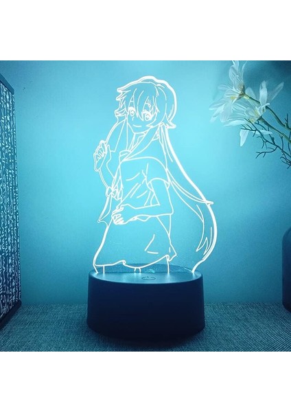 Yuno Gasai Anime 3D Gece Lambası Boy Için 16 Renkler Kız Odası Dekor Illusion LED Lamba USB Manga Yuno Gasai Şekil Uygun Çocuklar Fanlar Yılbaşı Hediyeleri (Yurt Dışından) indirimleri