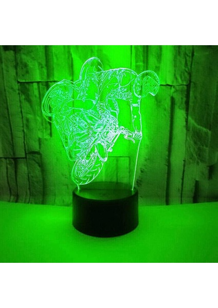 3D Motosiklet Araba Gece Işığı Dekoru Masa Danışma Optik Illüzyon Lambaları 7 Renk Değiştiren Işıklar LED Masa Lambası Noel Ev Aşk Doğum Günü Çocuk Çocuk Dekoru Oyuncak Hediye (Yurt Dışından) modelleri