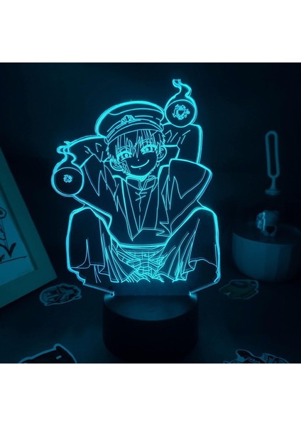 Tuvalet Bağlı Hanako Kun Anime Figürü Yugi Amane 3D Arkadaş Için Hediye Lamba Yatak Odası Masa Manga Dekor Gece Lambası Oyuncak Hediye Noel Doğum Günü Çocuk Odası Pxjd (Yurt Dışından)