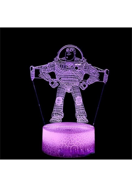 Hayranları Için Anime Disneyed 3D Nightlight 16 Renk Dekor Illusion Uzaktan Kumandalı LED Lamba, Manga Buzz Lightyear Şekil Noel Hediyesi Oyuncaklar Çocuklar/erkekler (Yurt Dışından) fiyatları