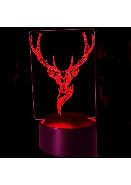 3D Geyik Gece Lambası Masa Danışma Optik Illusion Lambaları 7 Renk Değiştirme Işıkları LED Masa Lambası Noel Ev Aşk Doğum Günü Çocuk Çocuk Dekor Oyuncak Hediye (Yurt Dışından) modelleri