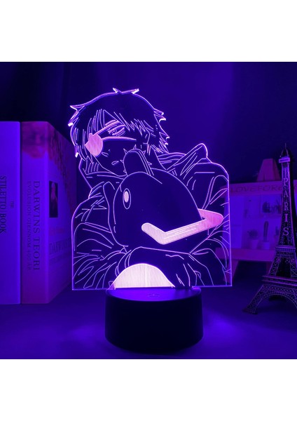 Anime Testere Adam LED Işık Yatak Odası Için Dekoratif Gece Lambası Çocuk Doğum Günü Hediyesi Manga Testere Adam 3D Lamba Başucu (Yurt Dışından) modelleri