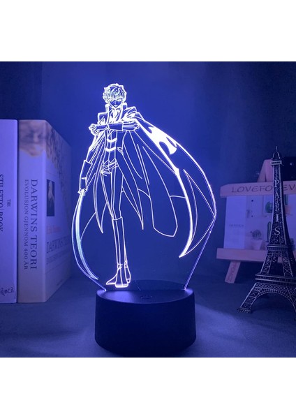 3D Optik Illüzyon Gece Işıkları Geass Suzaku Kururugi 3D Lamba Anime Odası Dekor Için Çocuk Çocuk Pxjd (Yurt Dışından)