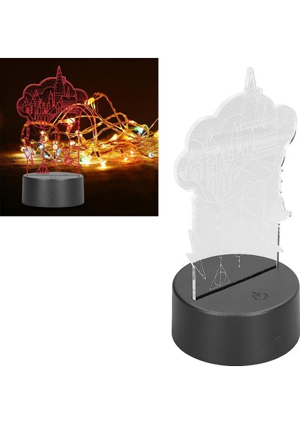 3D Işık, Çocuklar Için Yatak Odası Için Doğum Günü Için Canlı 7 Renkli Başucu Lambası (Yurt Dışından) fiyatları