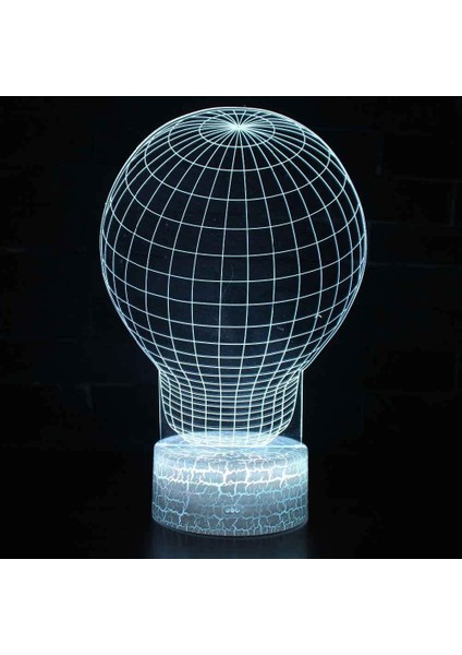 Çocuklar Için 3D Gece Lambası, 3D Ampul Şekli Illüzyon Gece Lambası, Zamanlamalı Uzaktan Kumandalı Dekor Lamba Yeni Yıl Tatili Çocuklar Için Noel Doğum Günü Hediyeleri Çocuk Genç (Yurt Dışından)