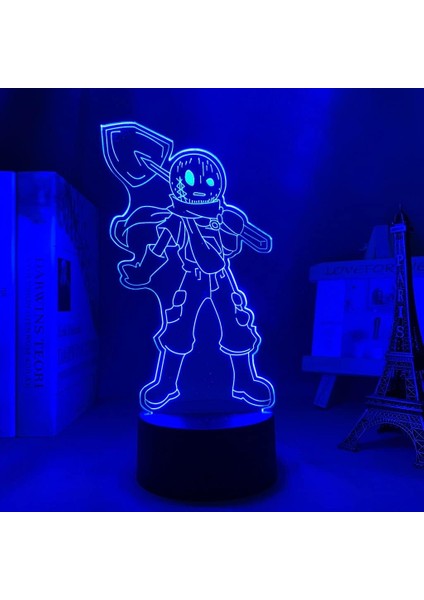 Angels Of Death Anime 3D Boy Için Gece Işığı 16 Renk Kız Odası Dekor Illusion LED Lamba USB Manga Ölüm Melekleri Şekil Uygun Çocuklar Hayranlar Yılbaşı Hediyeleri (Yurt Dışından) modelleri