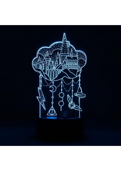 3D Kale Desen Şekli Gece Lambası LED Dokunmatik Anahtarı Dekor Masa Masa Lambaları, 7 Renk Değiştirme Işıkları LED Masa Lambası Çocuklar Çocuklar Için Dekor Oyuncak Doğum Günü Hedi (Yurt Dışından)