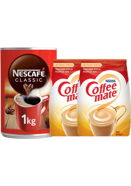 Classic 1kg + Coffee Mate 500GR X2